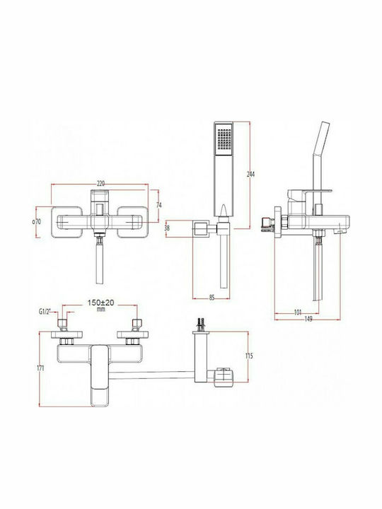 ΜΠΑΤΑΡΙΑ ΝΤΟΥΖΙΕΡΑΣ QUADRA CHROME 144150-100