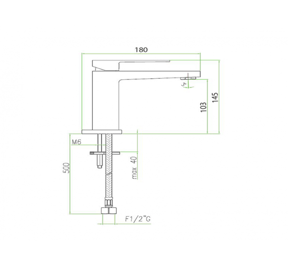 ΜΠΑΤΑΡΙΑ ΝΙΠΤΗΡΟΣ KUBE 100CR8515 FIORE CHROME