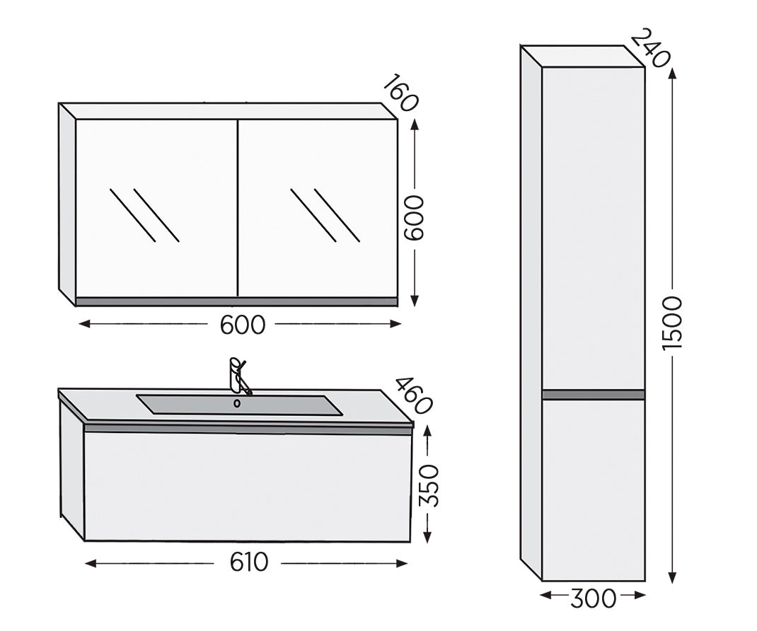 ROYAL BATH SEVILLA WALNUT 3SVAWL