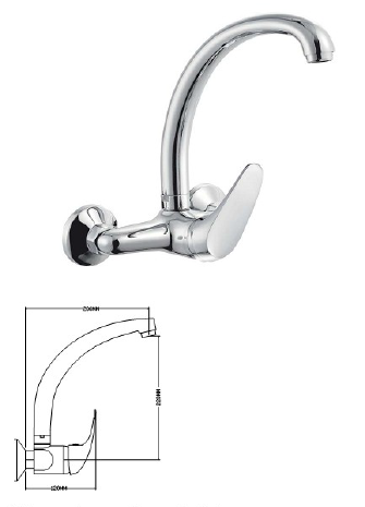 TALL WALL SINK FAUCET STATUS 085765 CHROME