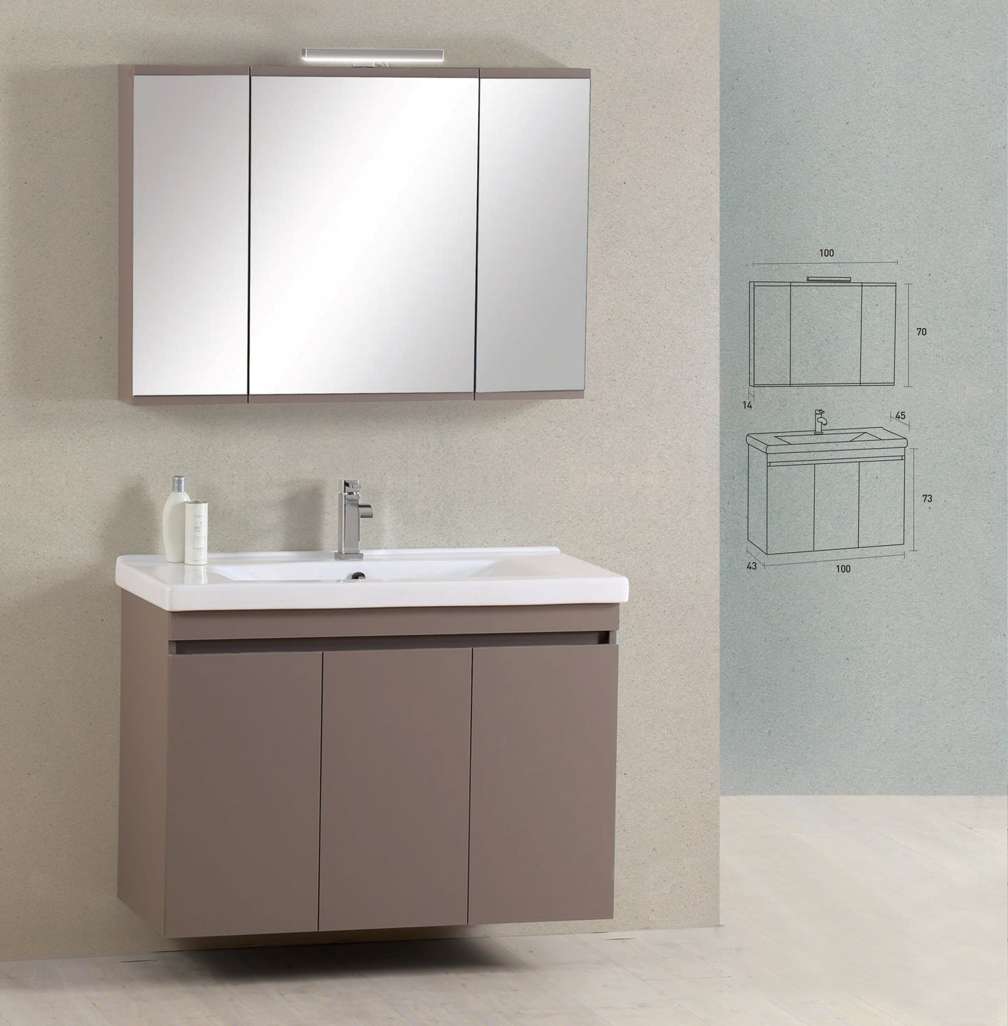 PRO BAGNO Code 950 / Code 950 100cm